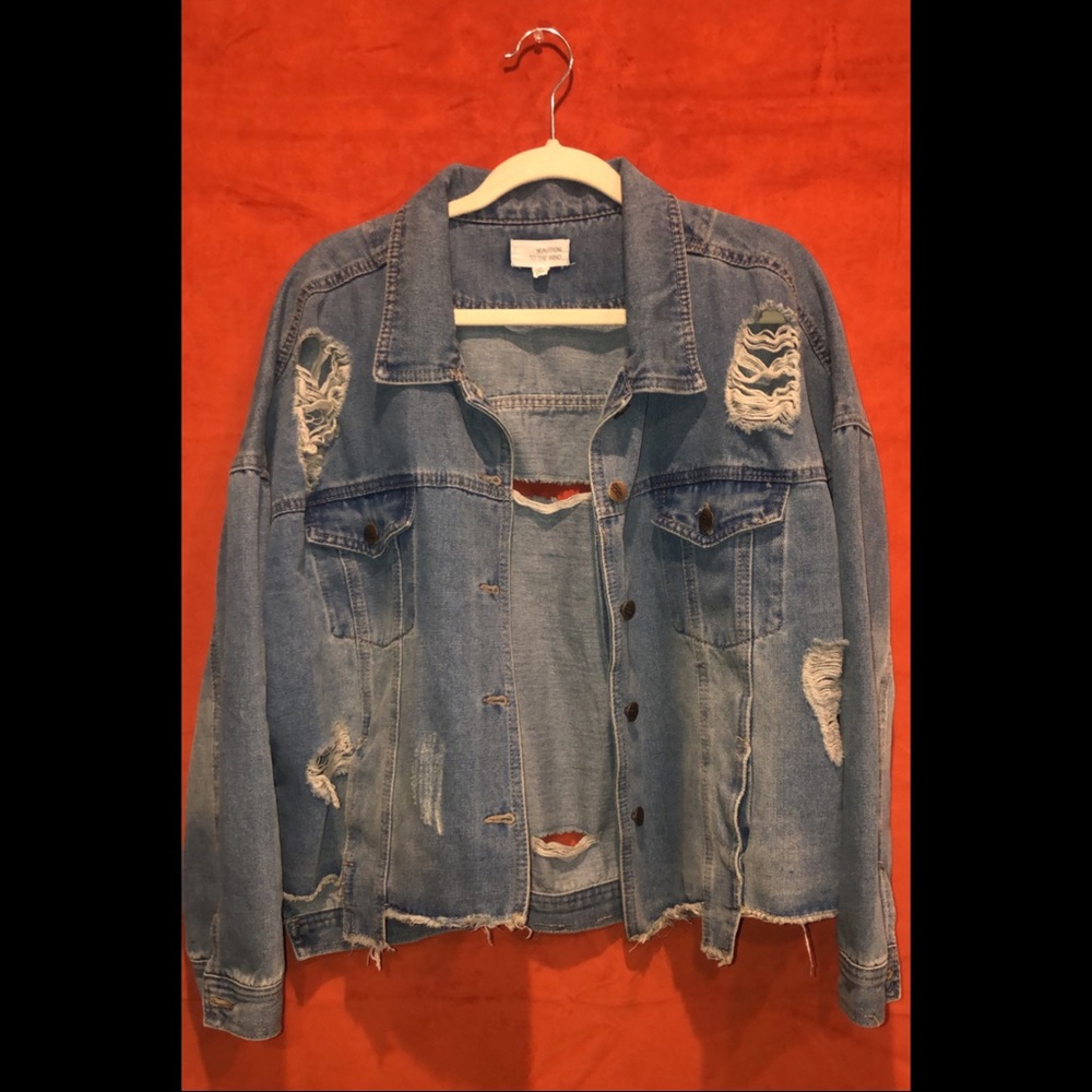 Distressed Denim Jacket